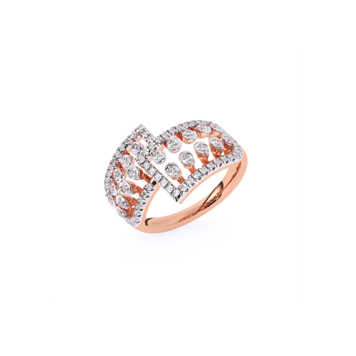 Art Deco Inspired lab Grown Diamond Anniversary Gift Ring